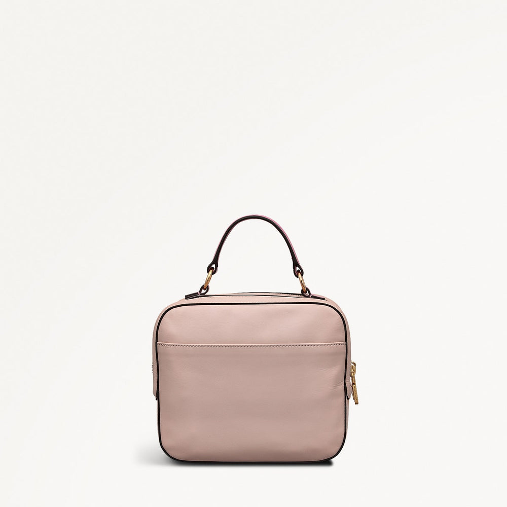 Spring Street Leather Small Zip Around Grab Bag in Prairie Pink - 111522