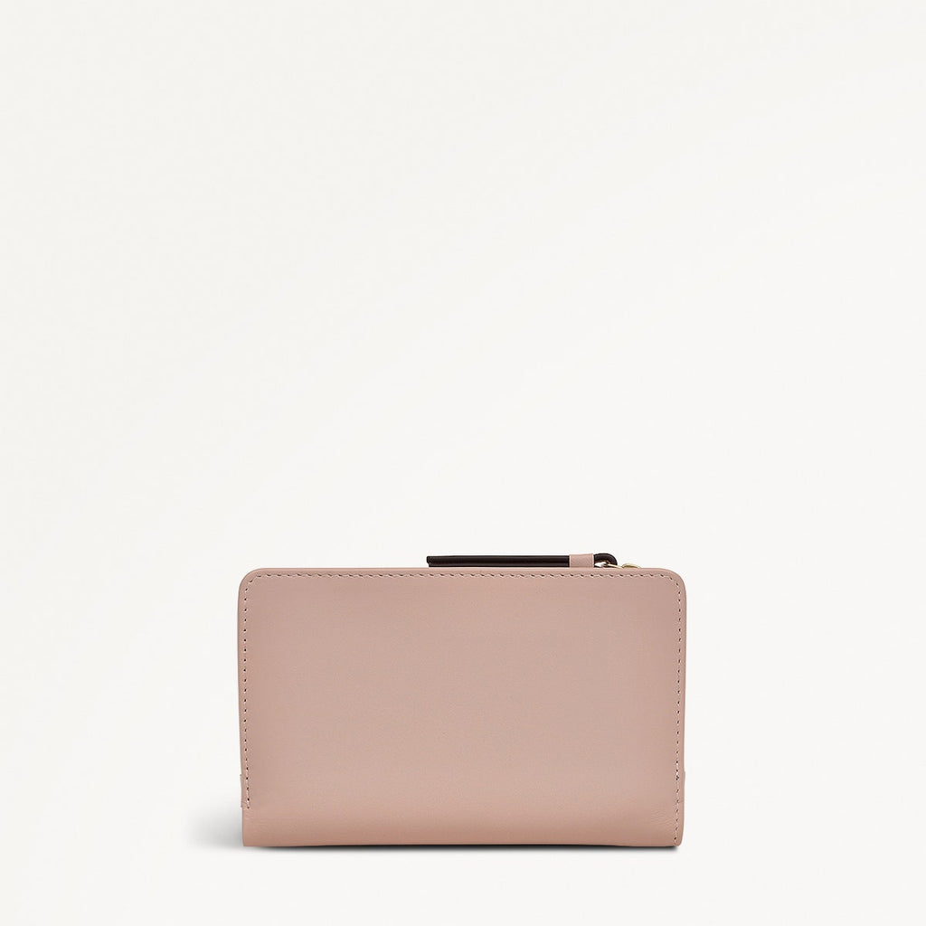Rising Sun Leather Medium Bifold Wallet in Prairie Pink - 111523