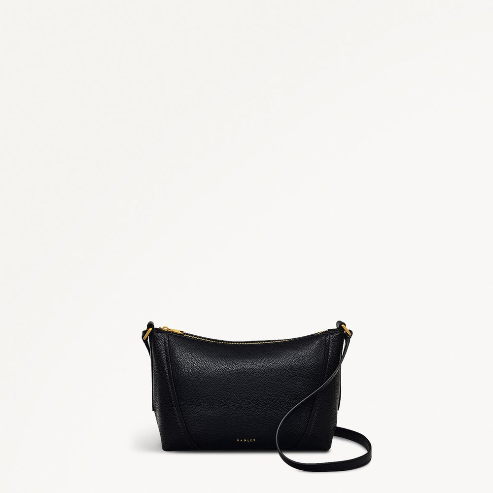 Black Small Leather Cross Body Bag | Kendal Terrace AW25