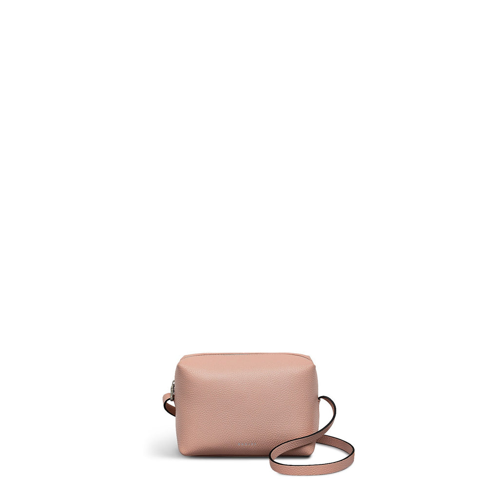 Bishops Lane Leather Small Ziptop Cross Body Bag in Prairie Pink - 111576
