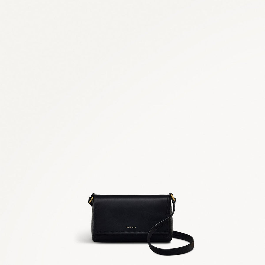 Holmes Avenue Fabric Mini Flapover Cross Body Bag in Black - 111592