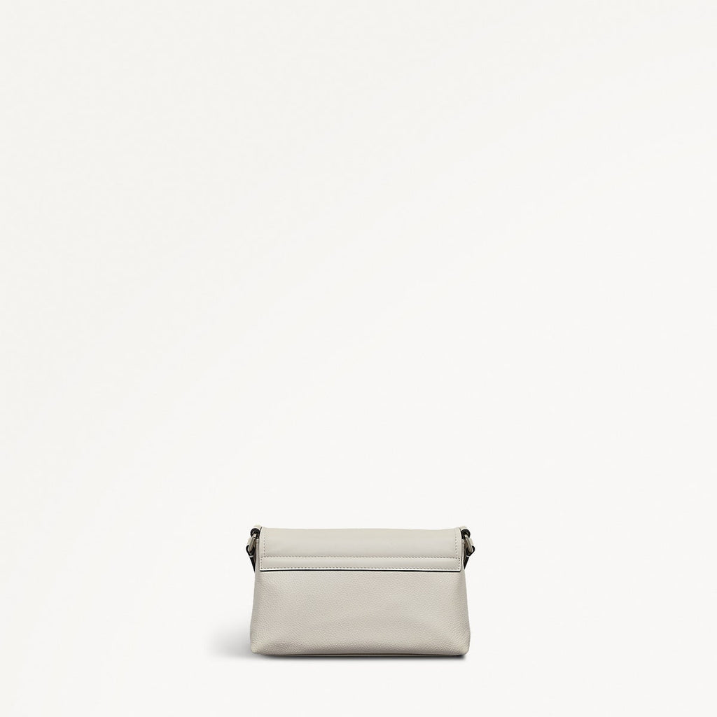 Holmes Avenue Fabric Mini Flapover Cross Body Bag in Chalk - 111593