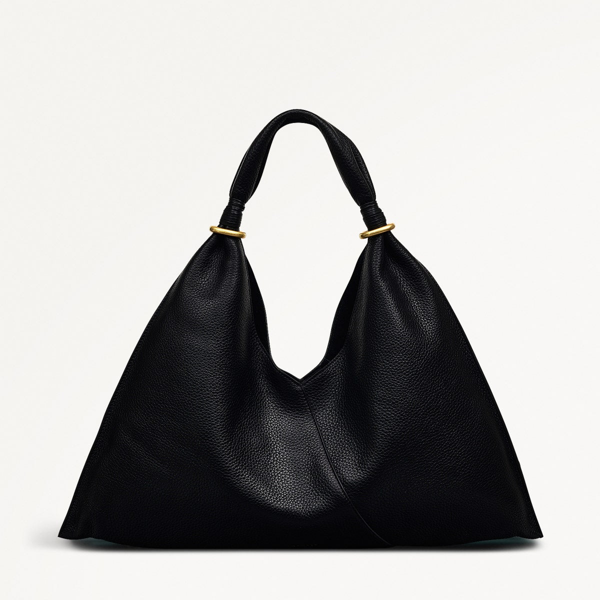 Hay's Mews Fabric Medium Open Top Shoulder Bag in Black - 111612