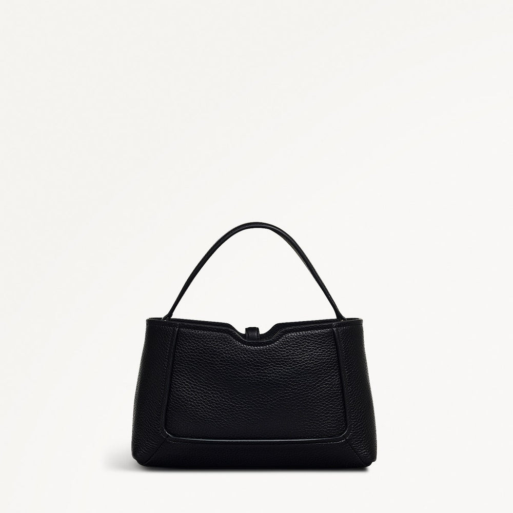 Hazelbury Park Fabric Small Ziptop Cross Body Bag in Black - 111623