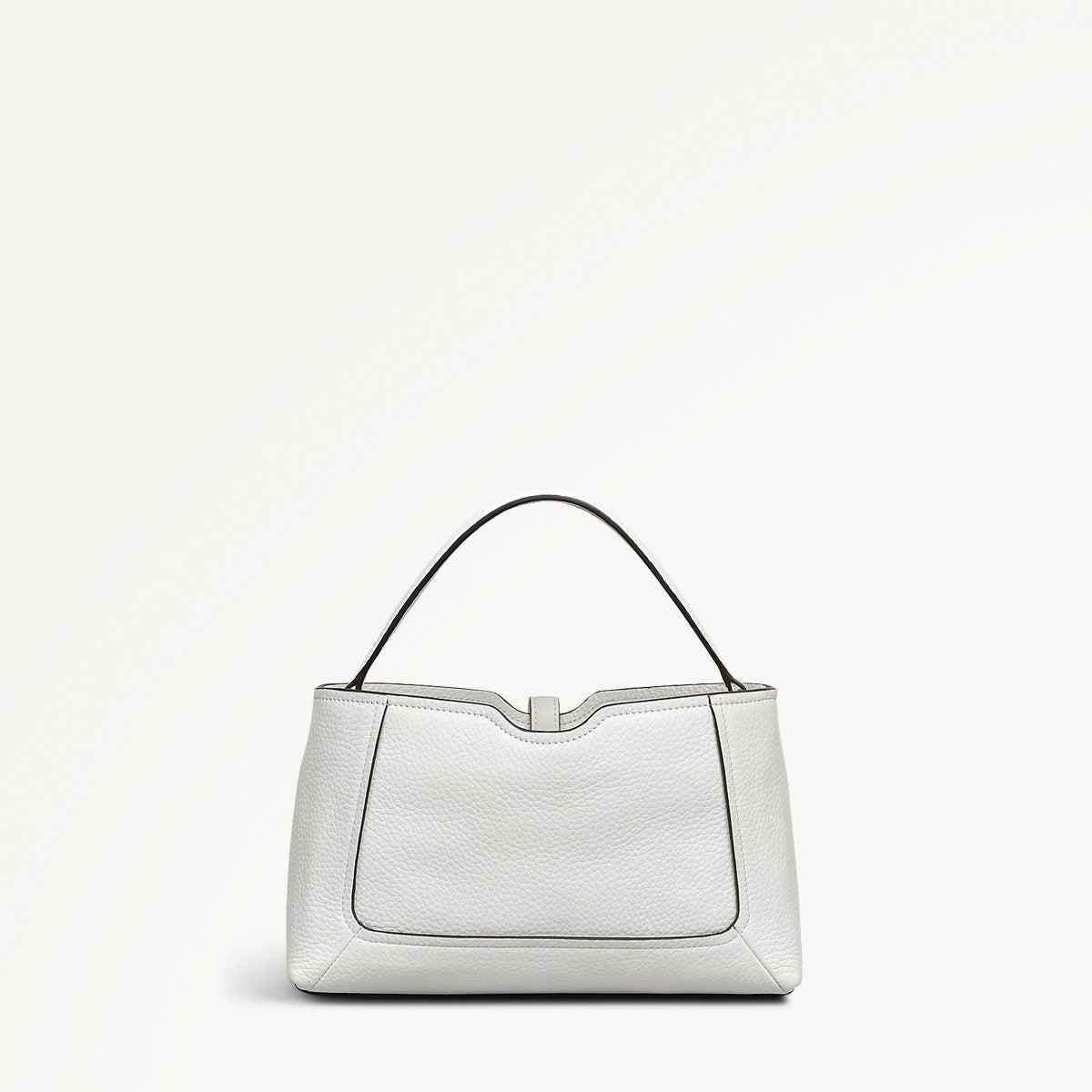 Bright White Small Ziptop Cross Body | Hazelbury Park AW25