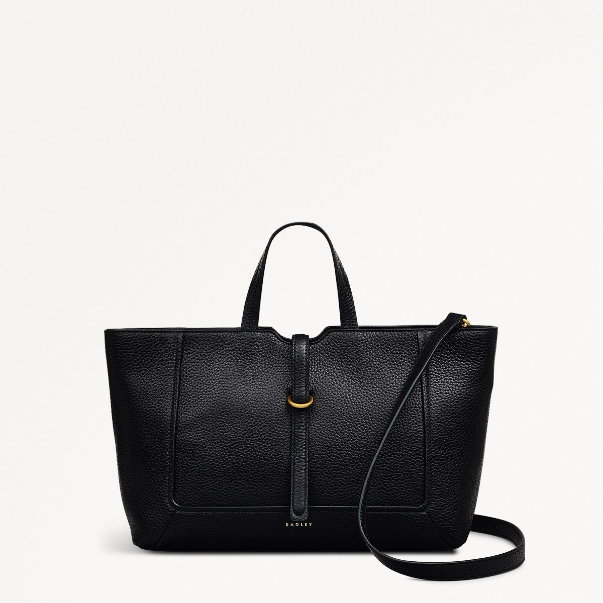 REHARD HAND MADE リハード 水牛革 2WAY ボストンバッグ 黒 Black Medium Ziptop Grab | Hazelbury Park AW25 | Radley London