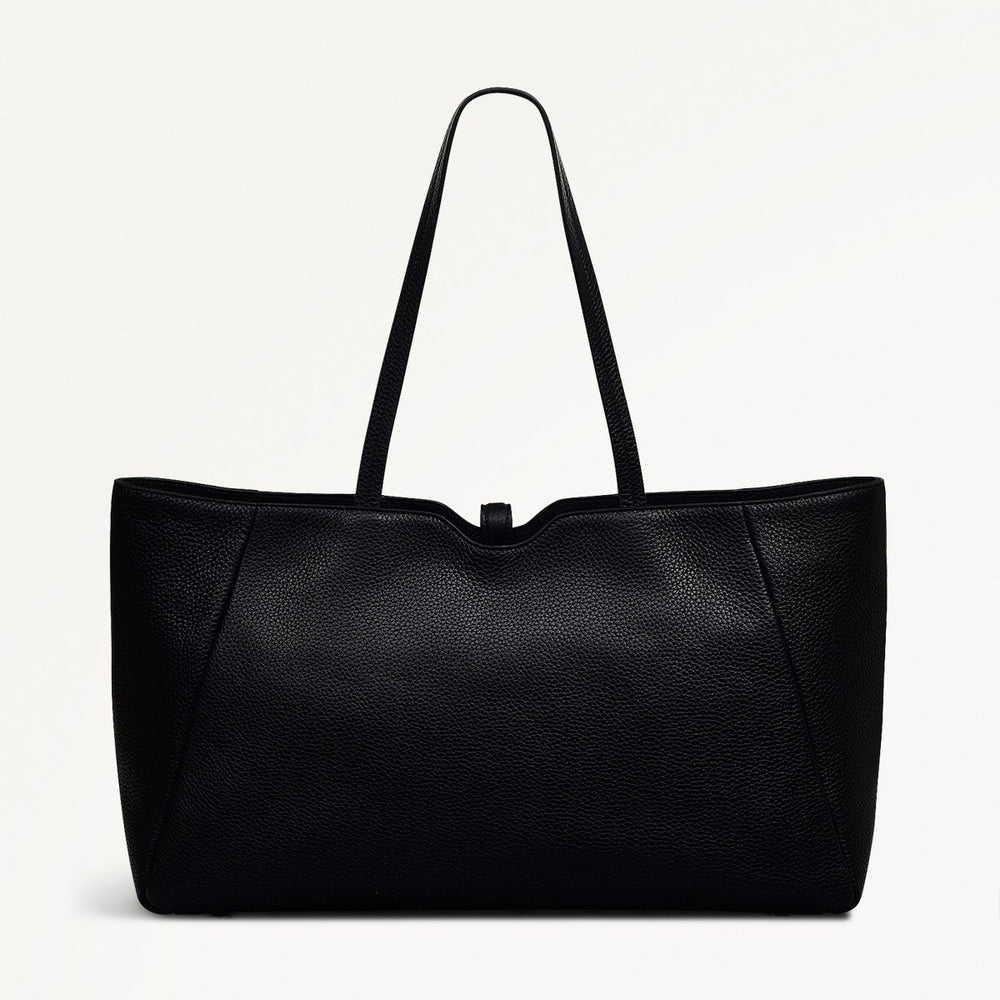 HAZELBURY PARK LARGE ZIPTOP TOTE BLACK