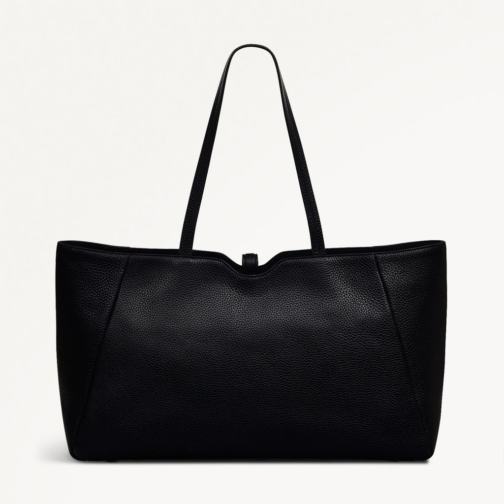 HAZELBURY PARK LARGE ZIPTOP TOTE BLACK