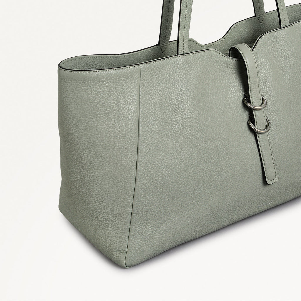 Hazelbury Park Fabric Large Ziptop Tote Bag in Drizzle - 111630