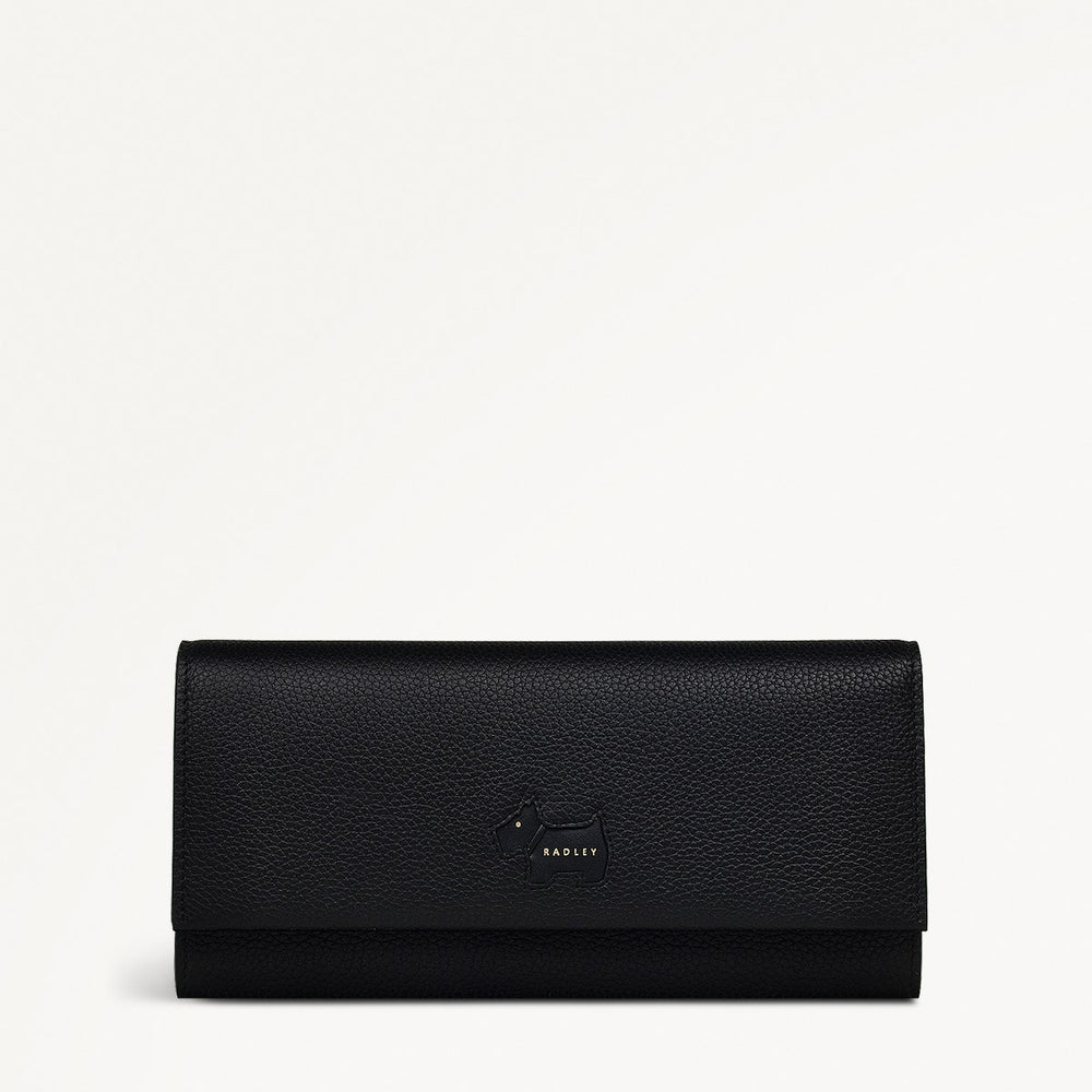 Radley Cookie Cutter - Protect Leather Large Flapover Wallet in Black - 111633