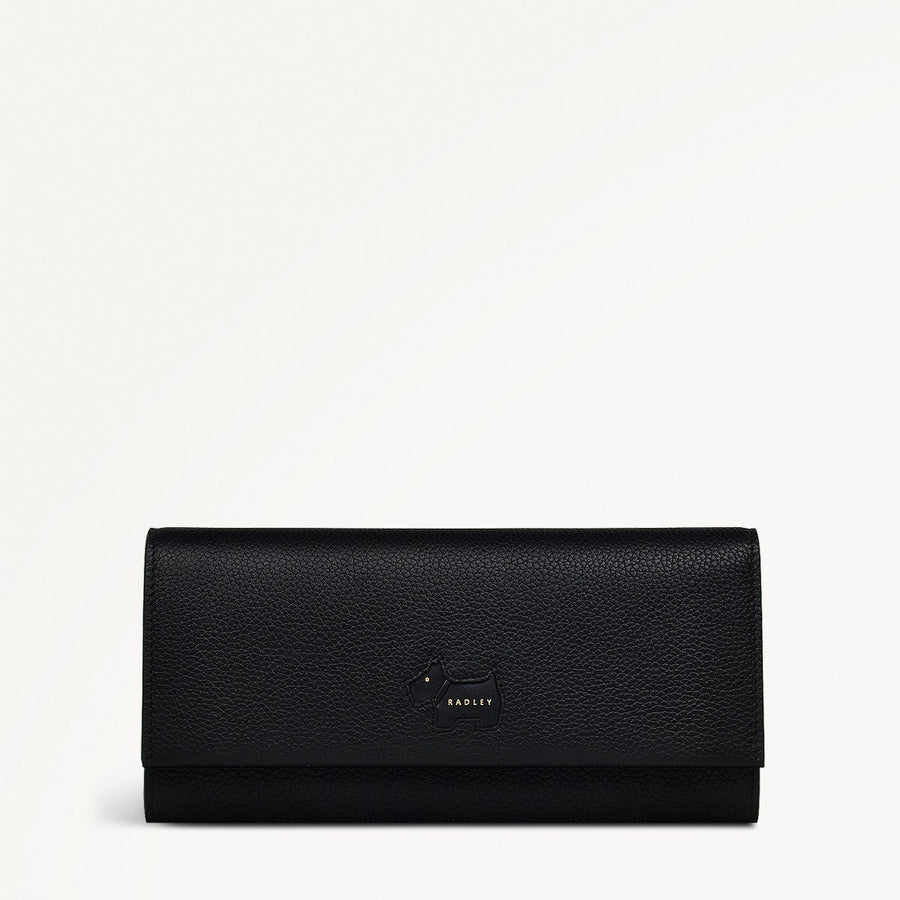 Radley Cookie Cutter - Protect Leather Large Flapover Wallet in Black - 111633