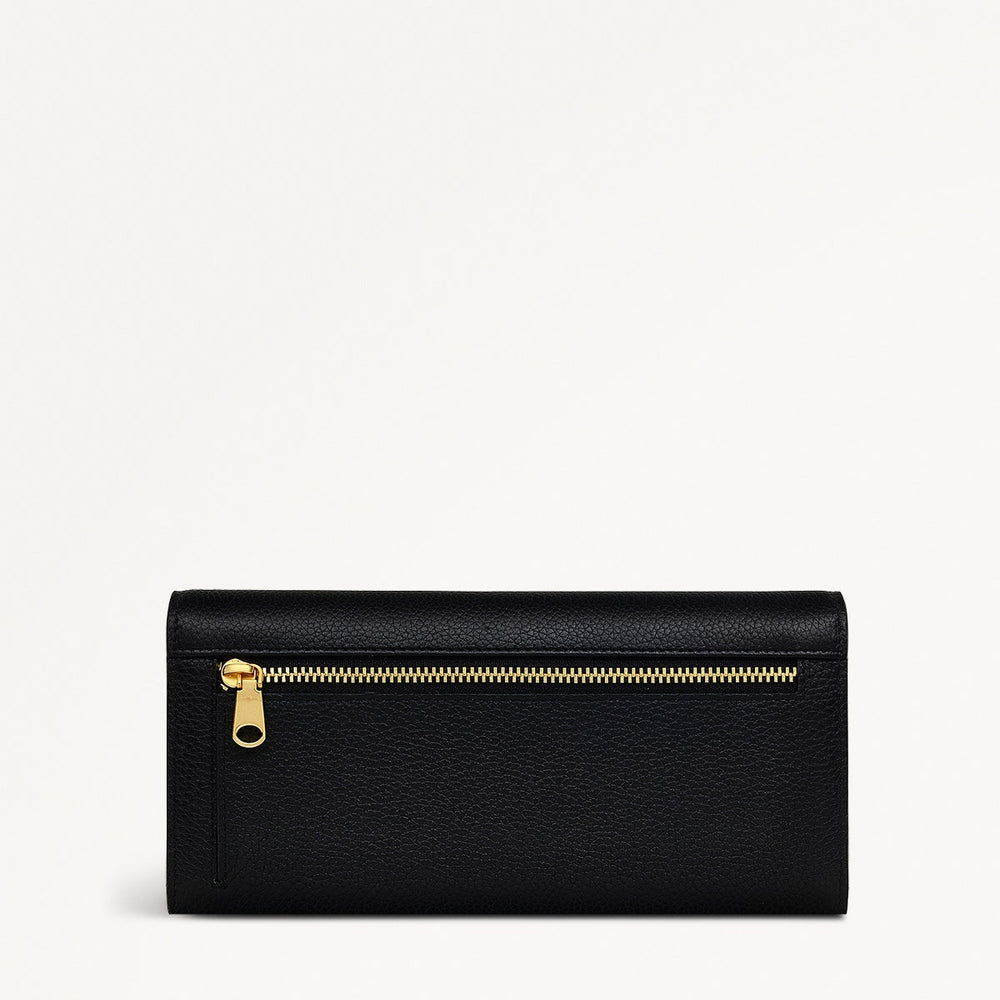 Radley Cookie Cutter - Protect Leather Large Flapover Wallet in Black - 111633