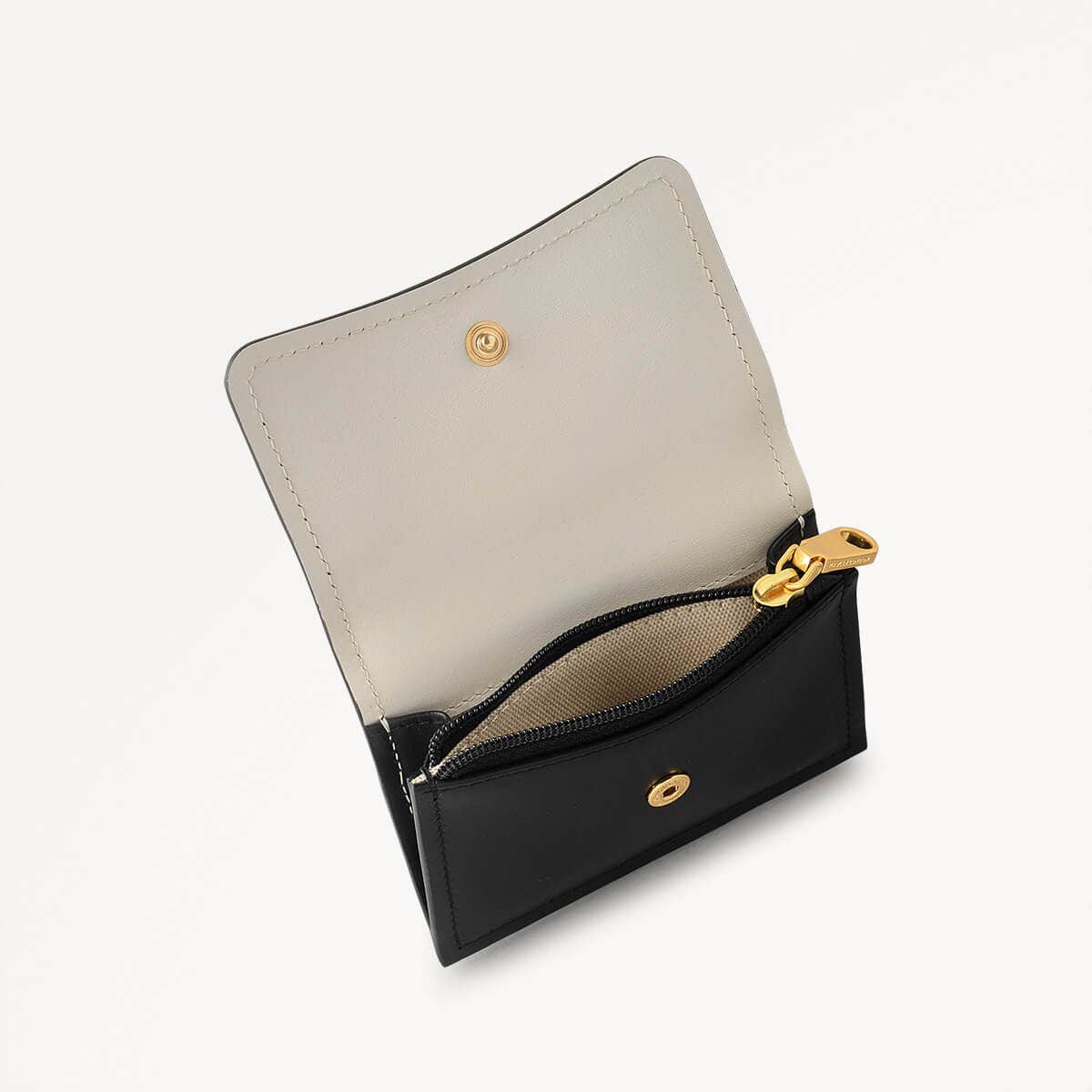 Selsey Street Leather Small Coin wallet in Black - 111647