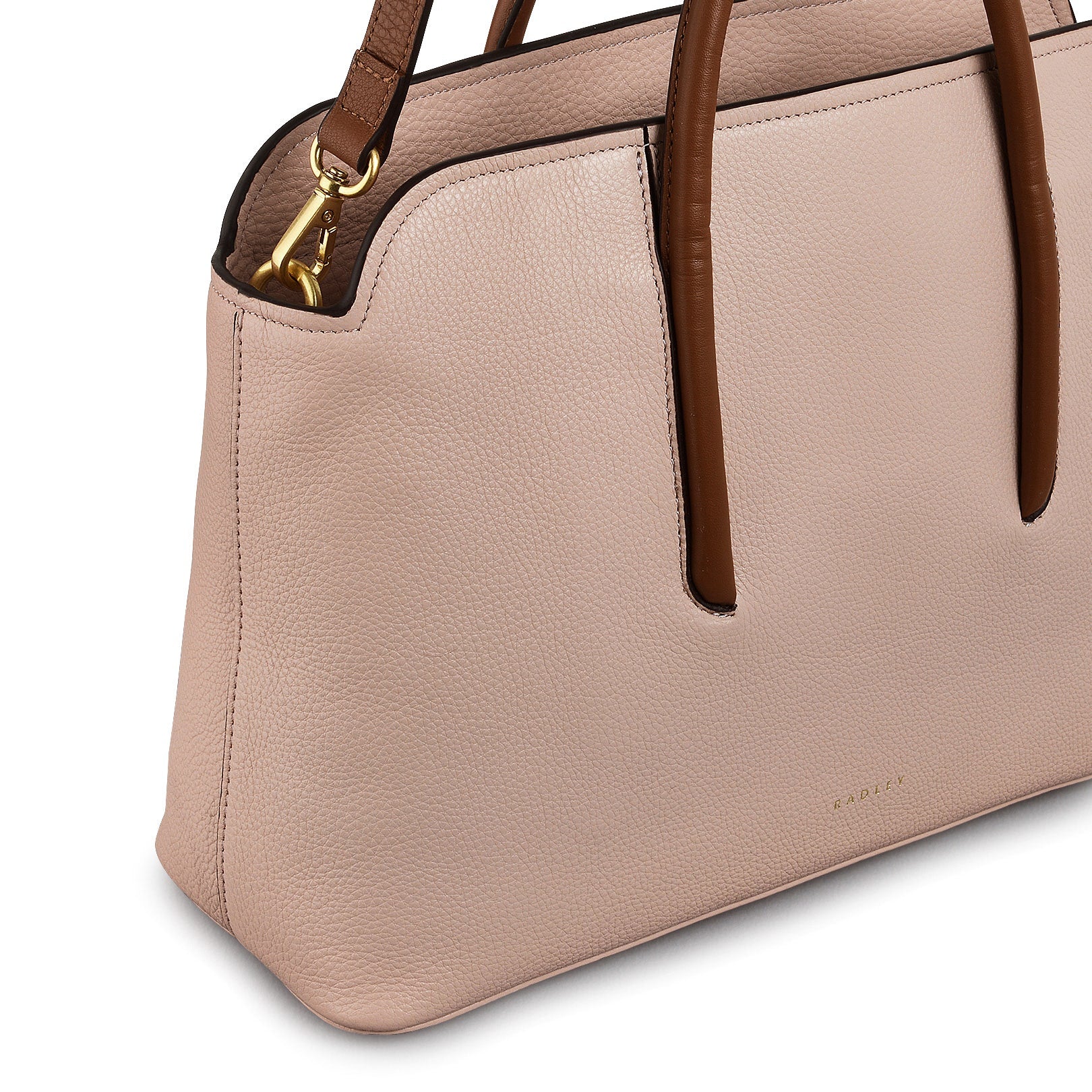 Pink Medium Leather Grab Bag | Grainger Way Colourblock AW25 | Radley