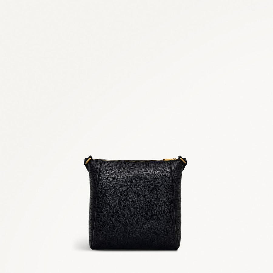 Brook Avenue Fabric Small Ziptop Cross Body Bag in Black - 111692