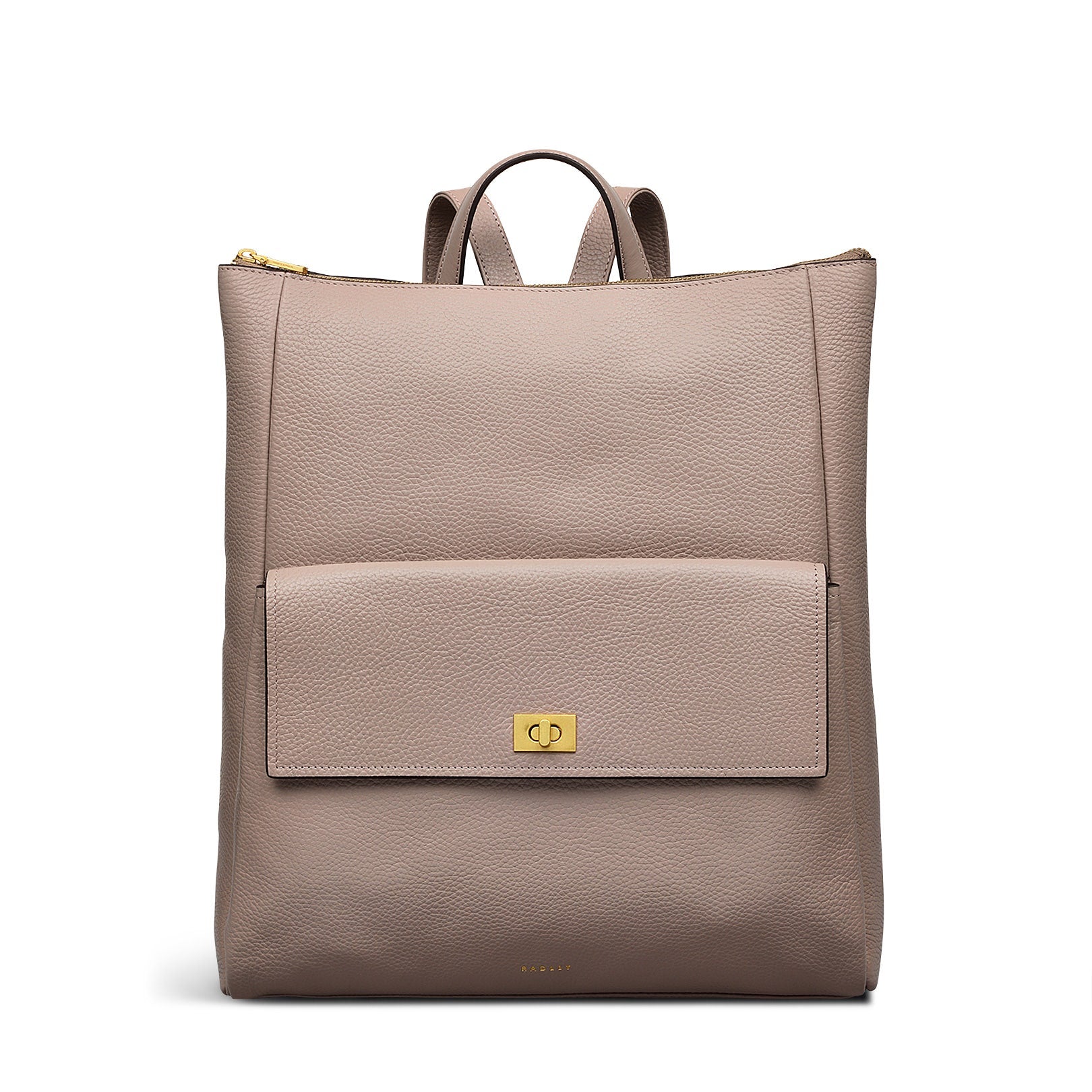 Brook Avenue Fabric Large Ziptop Backpack in Latte - 111703