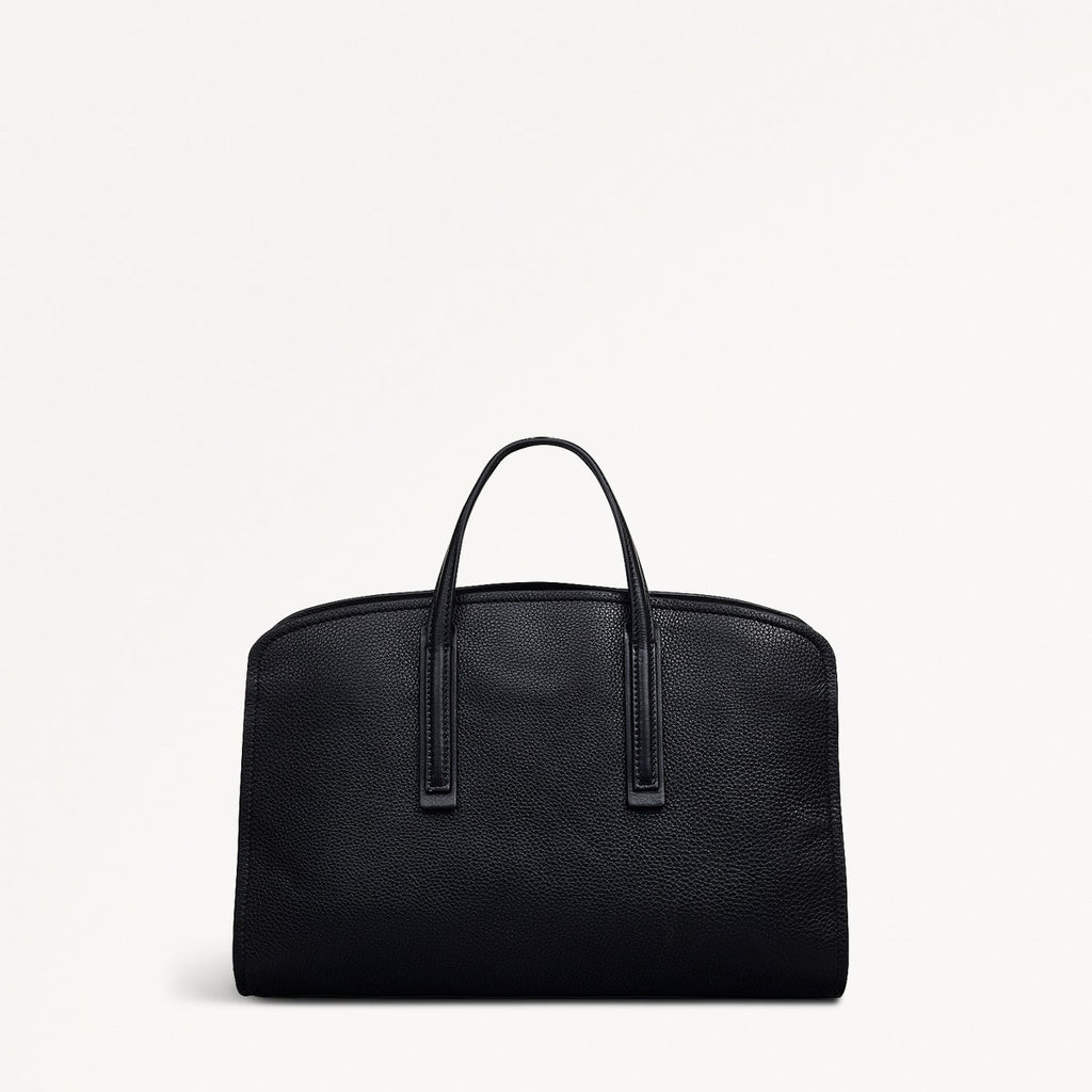 Arragon Row Fabric Medium Zip Around Grab Bag in Black - 111713