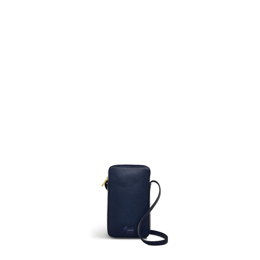 Radley Cookie Cutter - Protect Leather Medium Phone Cross Body Bag in Ink - 111755