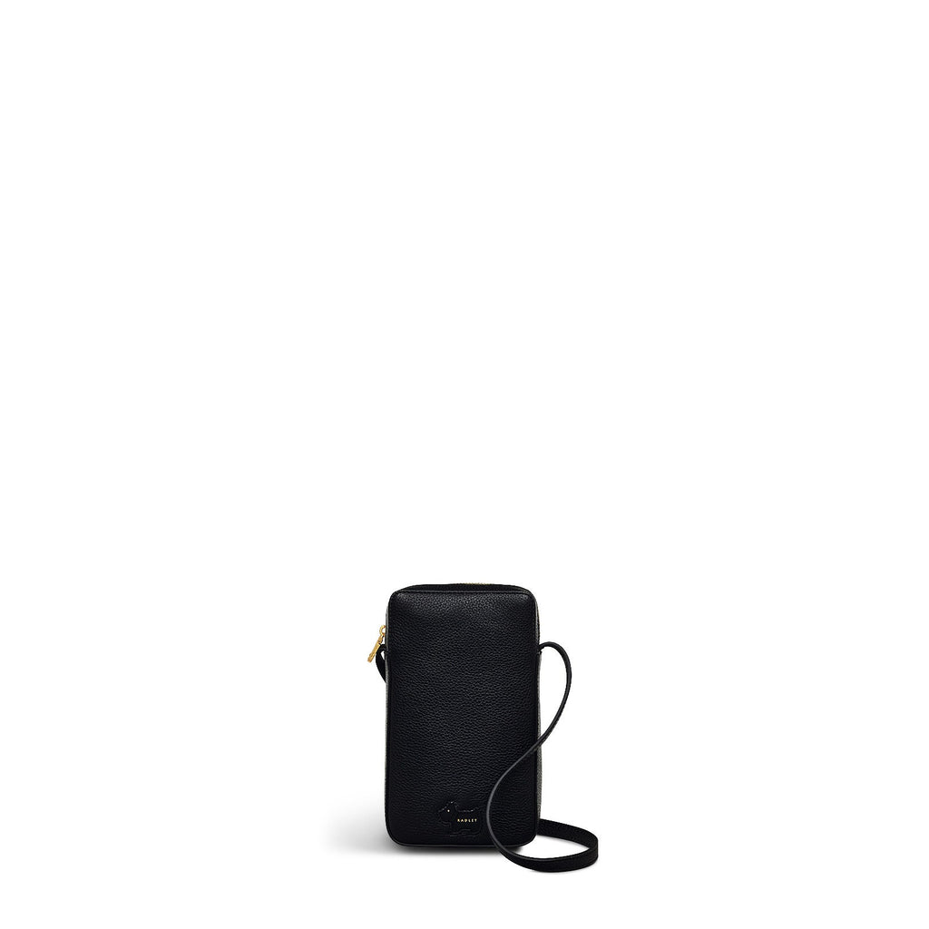 Radley Cookie Cutter - Protect Leather Medium Phone Cross Body Bag in Black - 111757