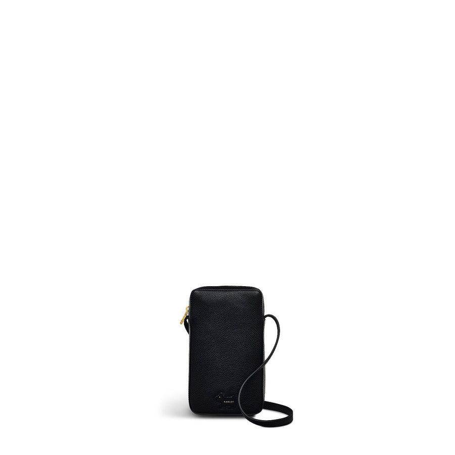 Radley Cookie Cutter - Protect Leather Medium Phone Cross Body Bag in Black - 111757