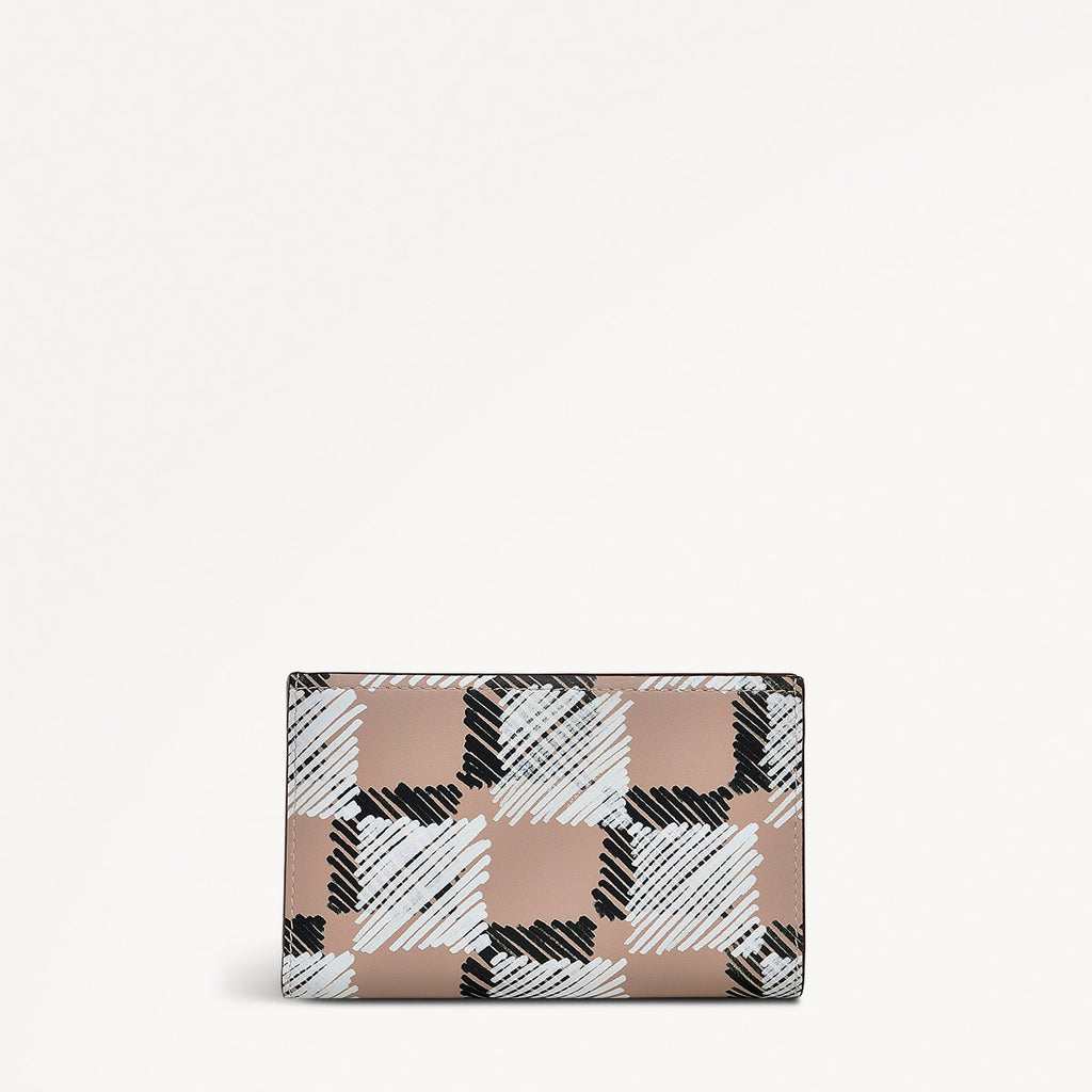 Check Me Out Leather Medium Bifold Wallet in Latte - 111775