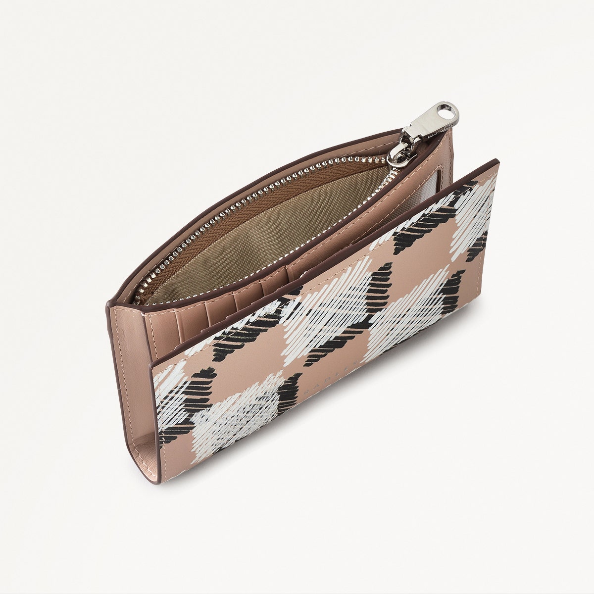 Check Me Out Leather Medium Bifold Wallet in Latte - 111775