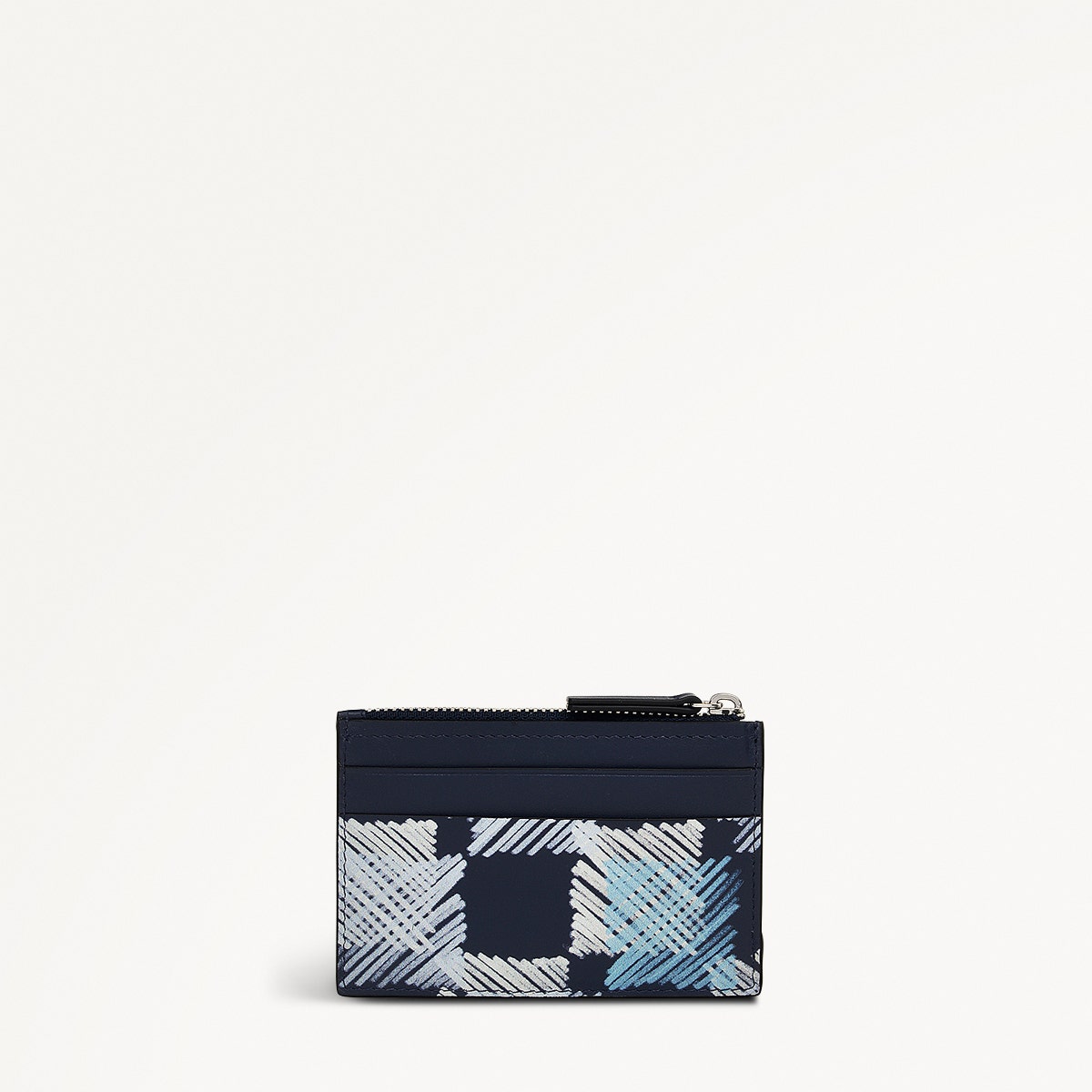 Check Me Out Leather Small Ziptop Coin wallet in Ink - 111779