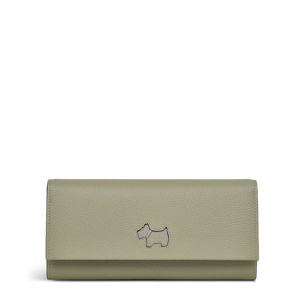 Radley Cookie Cutter - Protect Leather Large Flapover Wallet in Drizzle - 111781