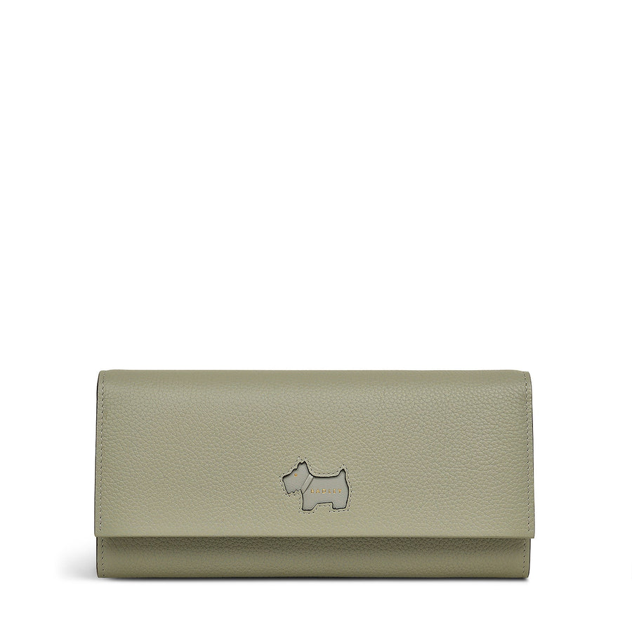 Radley Cookie Cutter - Protect Leather Large Flapover Wallet in Drizzle - 111781