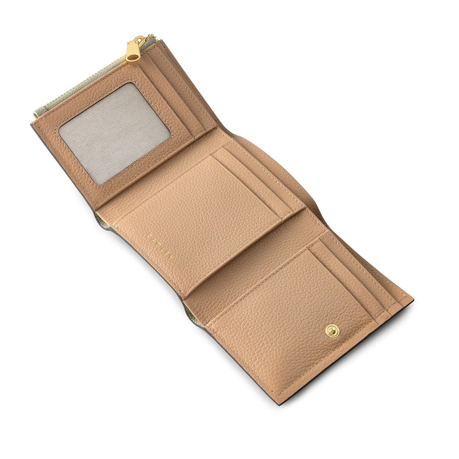 Radley Cookie Cutter - Protect Leather Small Flapover Wallet in Drizzle - 111784