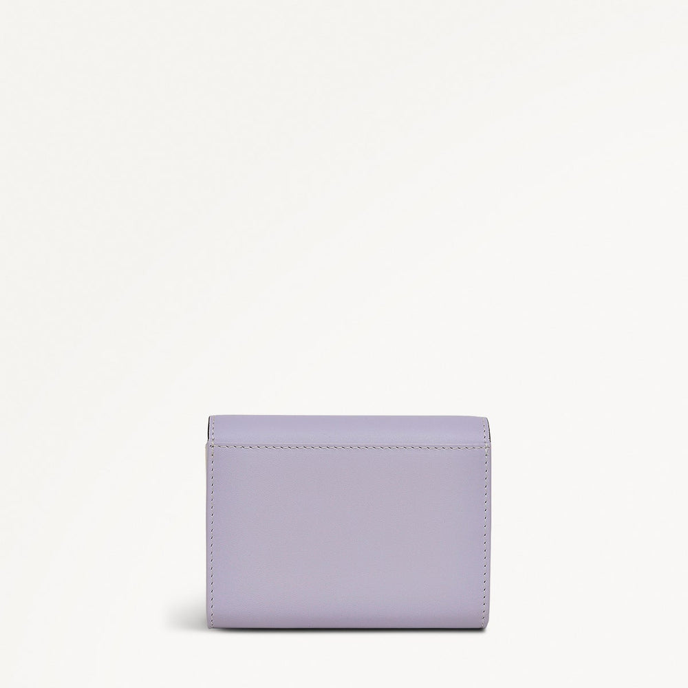Face To Face Leather Medium Flapover Wallet in Bellflower - 111812