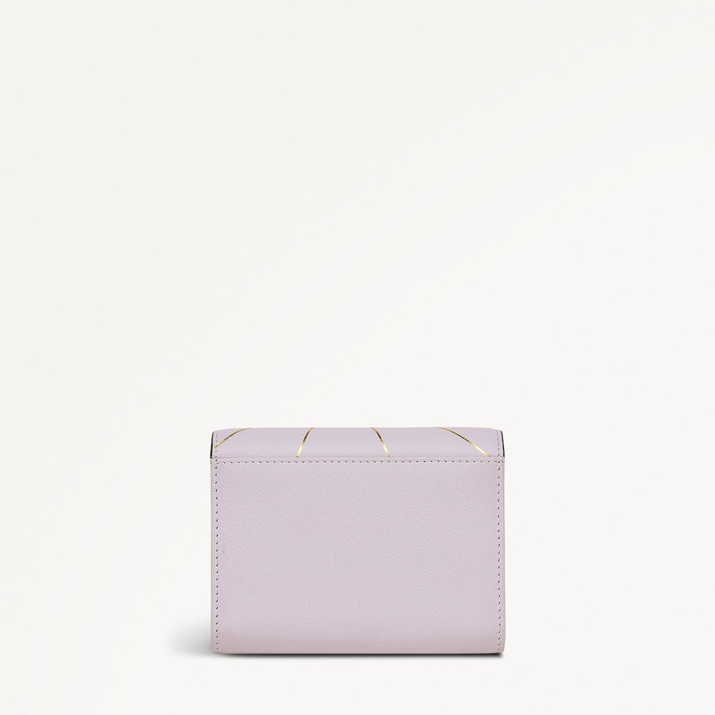 Lavender Fields Leather Medium Flapover Wallet in Orchid - 111820