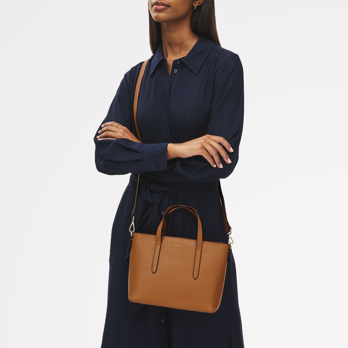 Caramel Brown Open Top Handbag | Silk Street AW25 | Radley