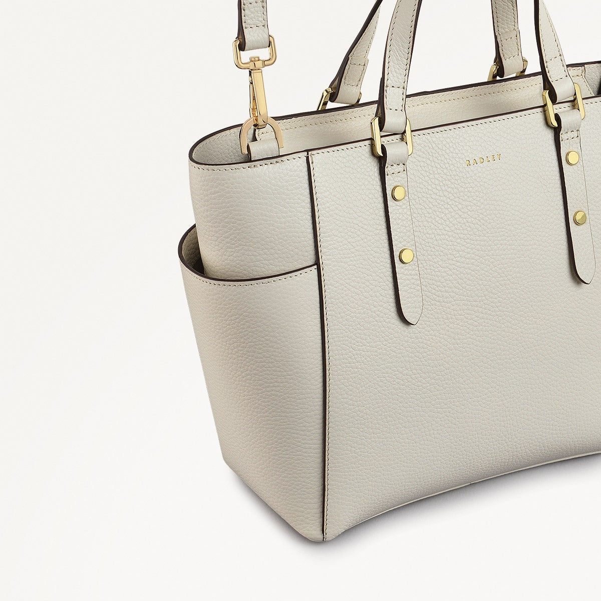 Medium Chalk Ziptop Leather Handbag | Silk Street AW25 | Radley