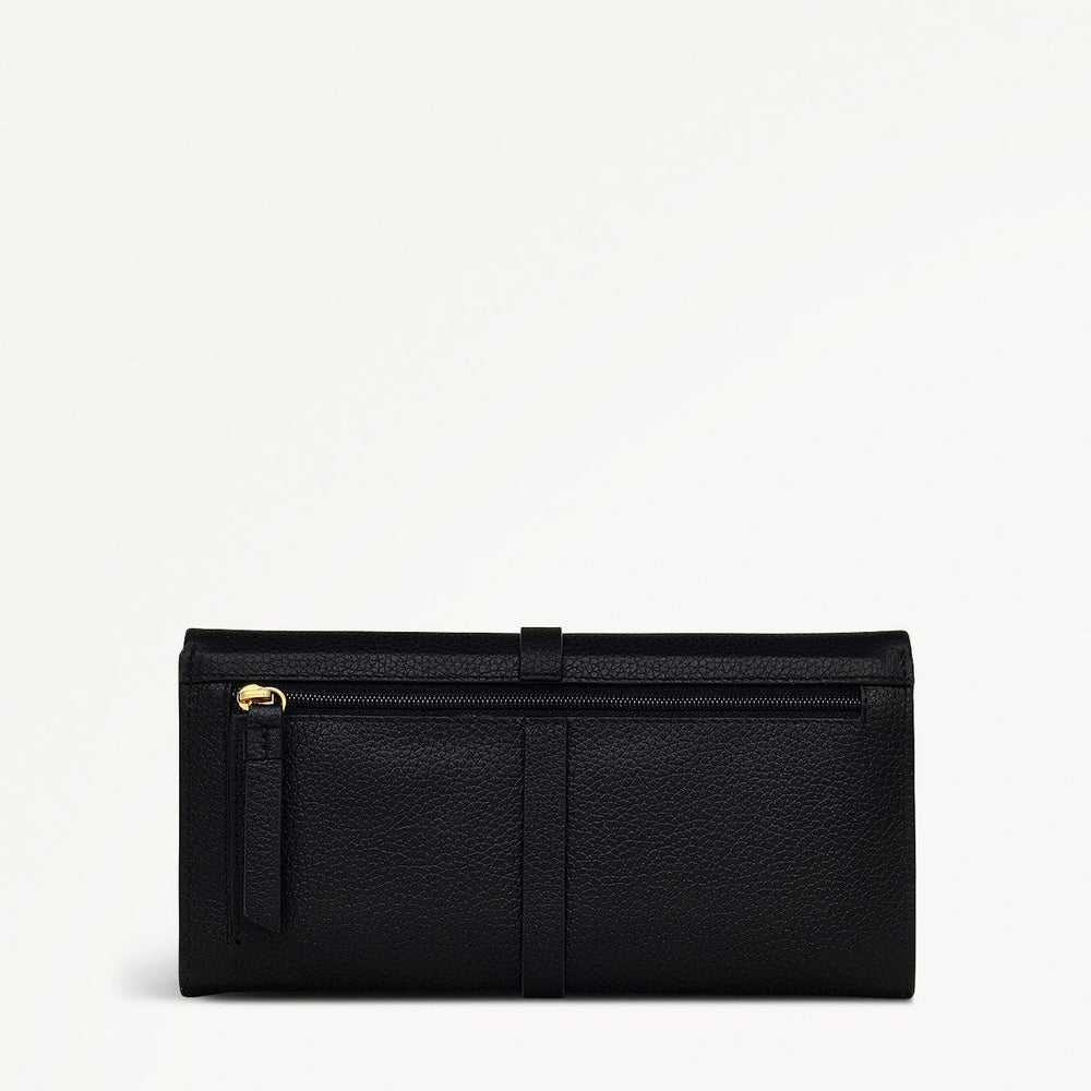 Sandler Way Leather Large Flapover Wallet in Black - 111863