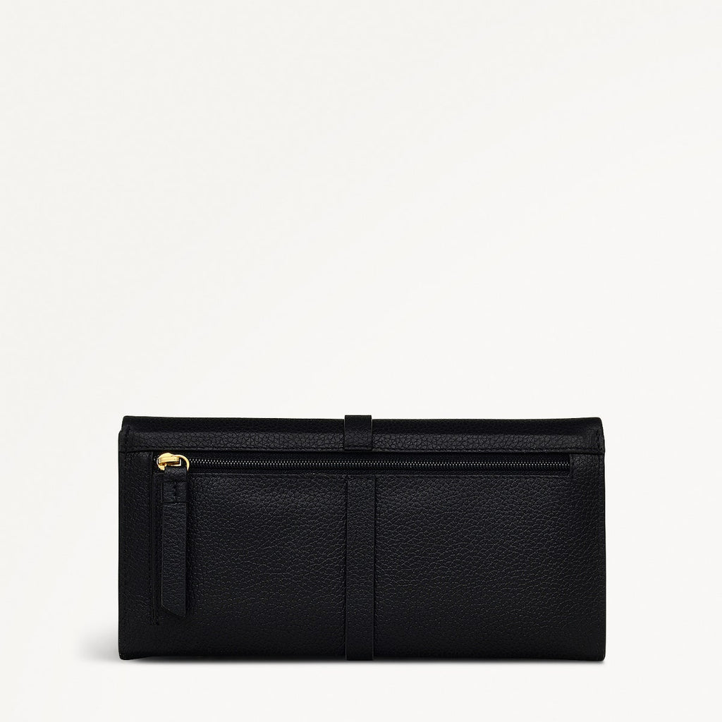 Sandler Way Leather Large Flapover Wallet in Black - 111863