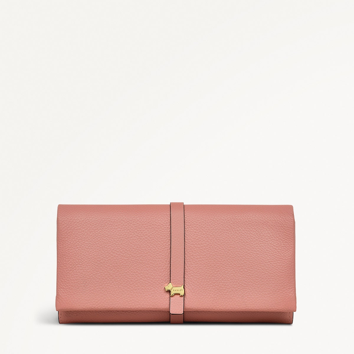 Sandler Way Leather Large Flapover Wallet in Sienna Pink - 111865