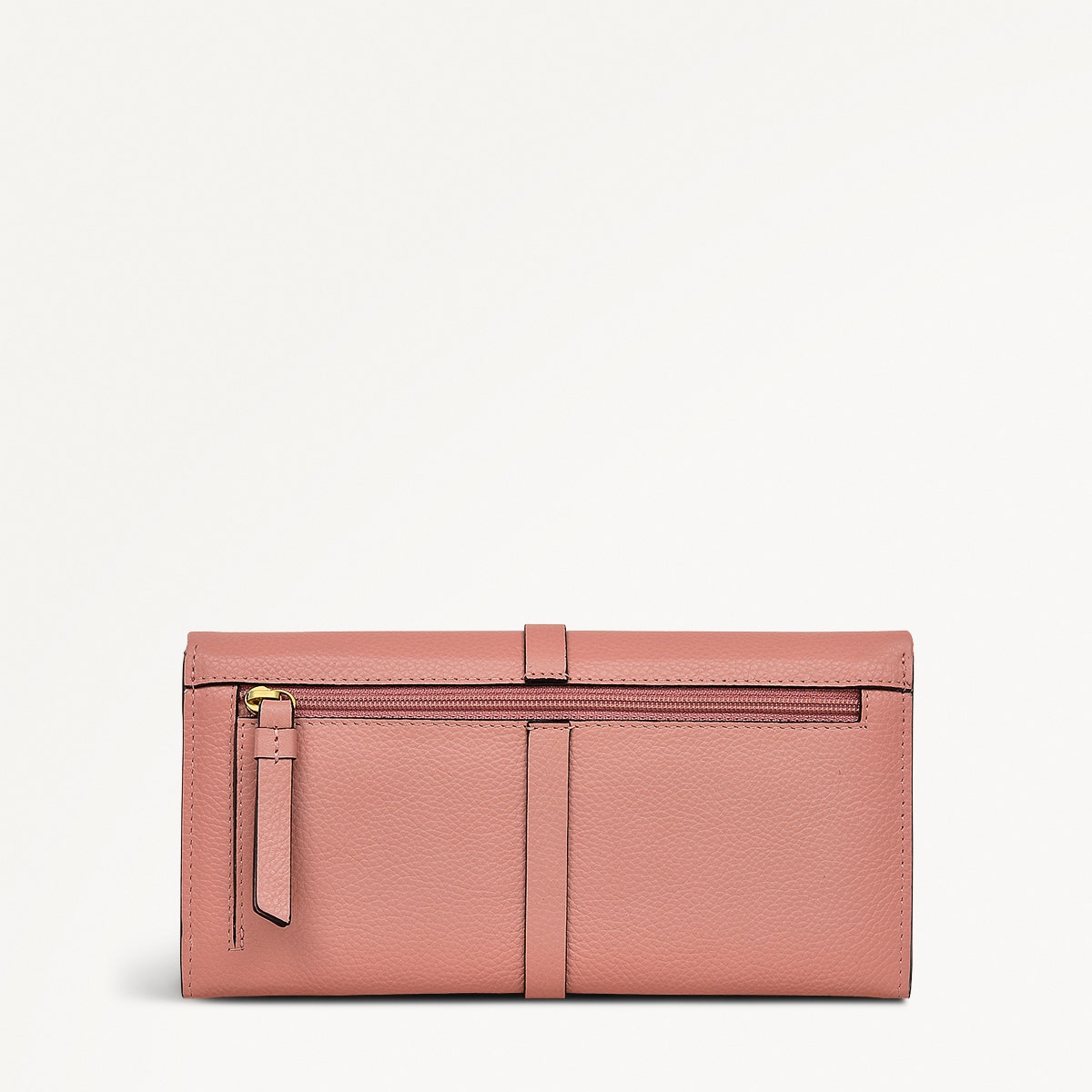 Sandler Way Leather Large Flapover Wallet in Sienna Pink - 111865