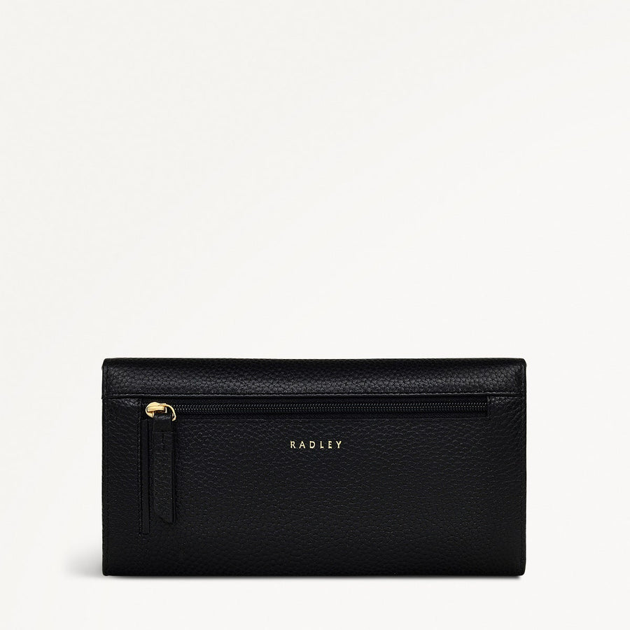 Loyal Radley Leather Extra Large Flapover Wallet in Black - 111866