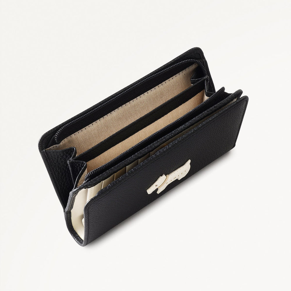 Loyal Radley Leather Medium Bifold Wallet In Black - 111872