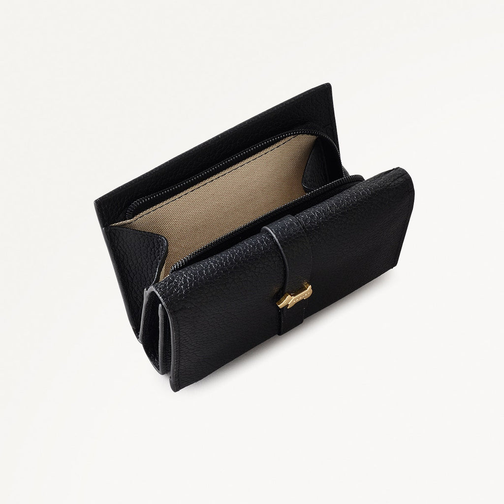 Sandler Way Leather Small Trifold Wallet in Black - 111875