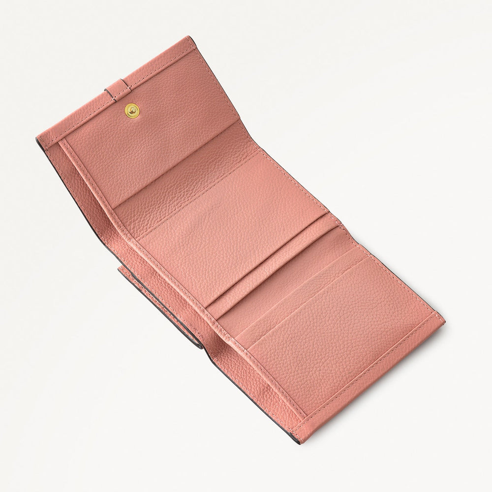 Sandler Way Leather Small Trifold Wallet in Sienna Pink - 111876