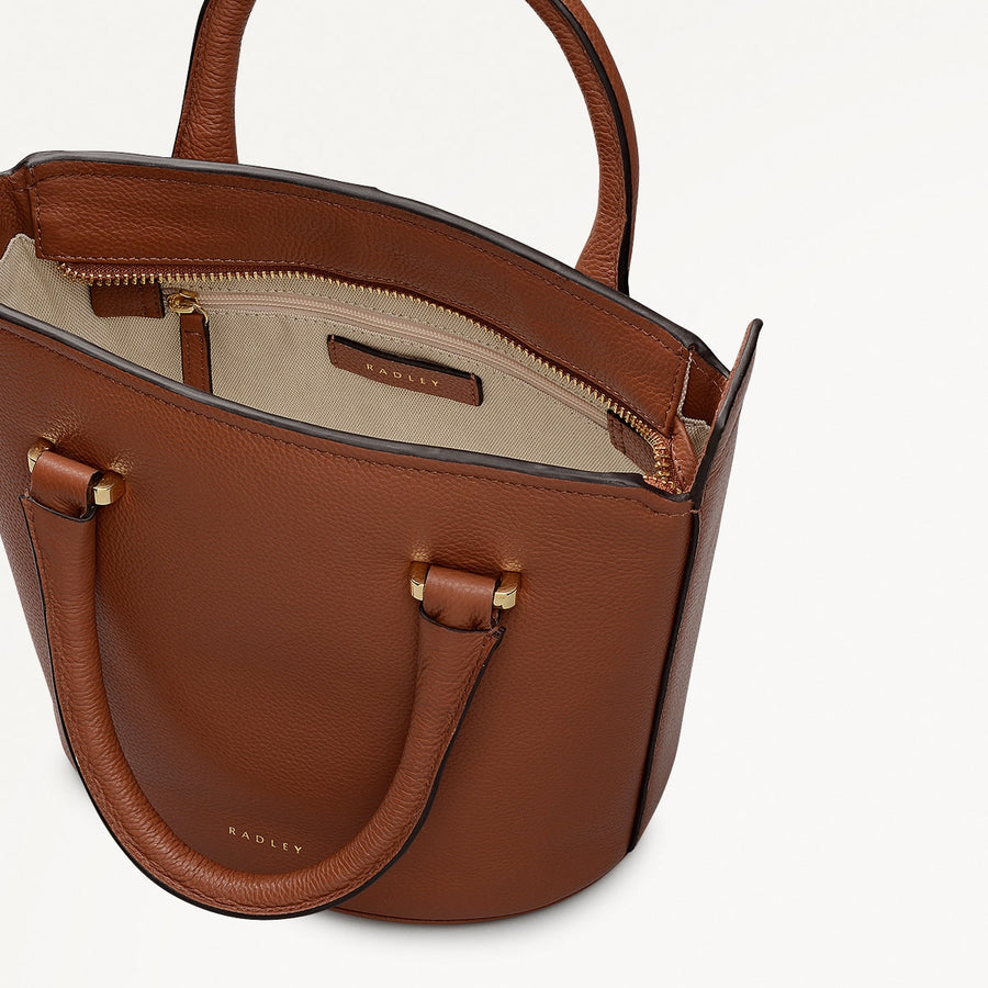 Golbourne Road Small Ziptop Grab Bag in Indus Tan - 111915