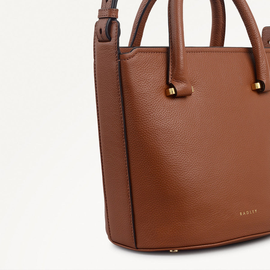 Golbourne Road Small Ziptop Grab Bag in Indus Tan - 111915