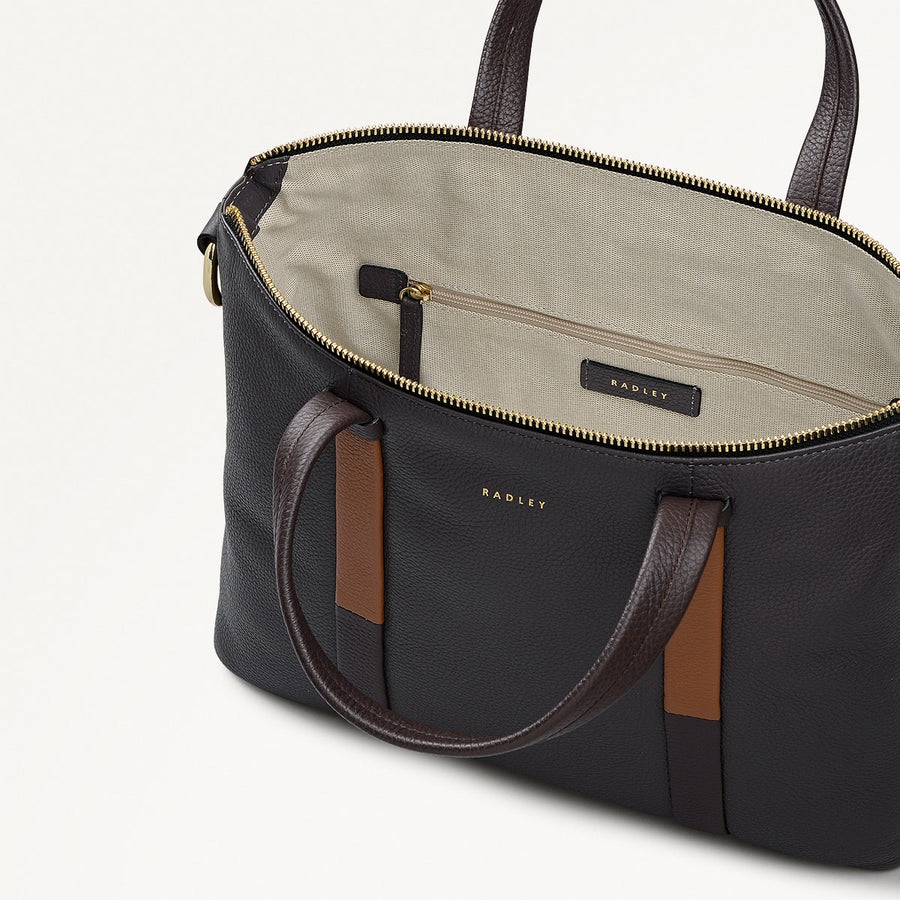 Waterloo Way Medium Ziptop Grab Bag in Thunder - 111917