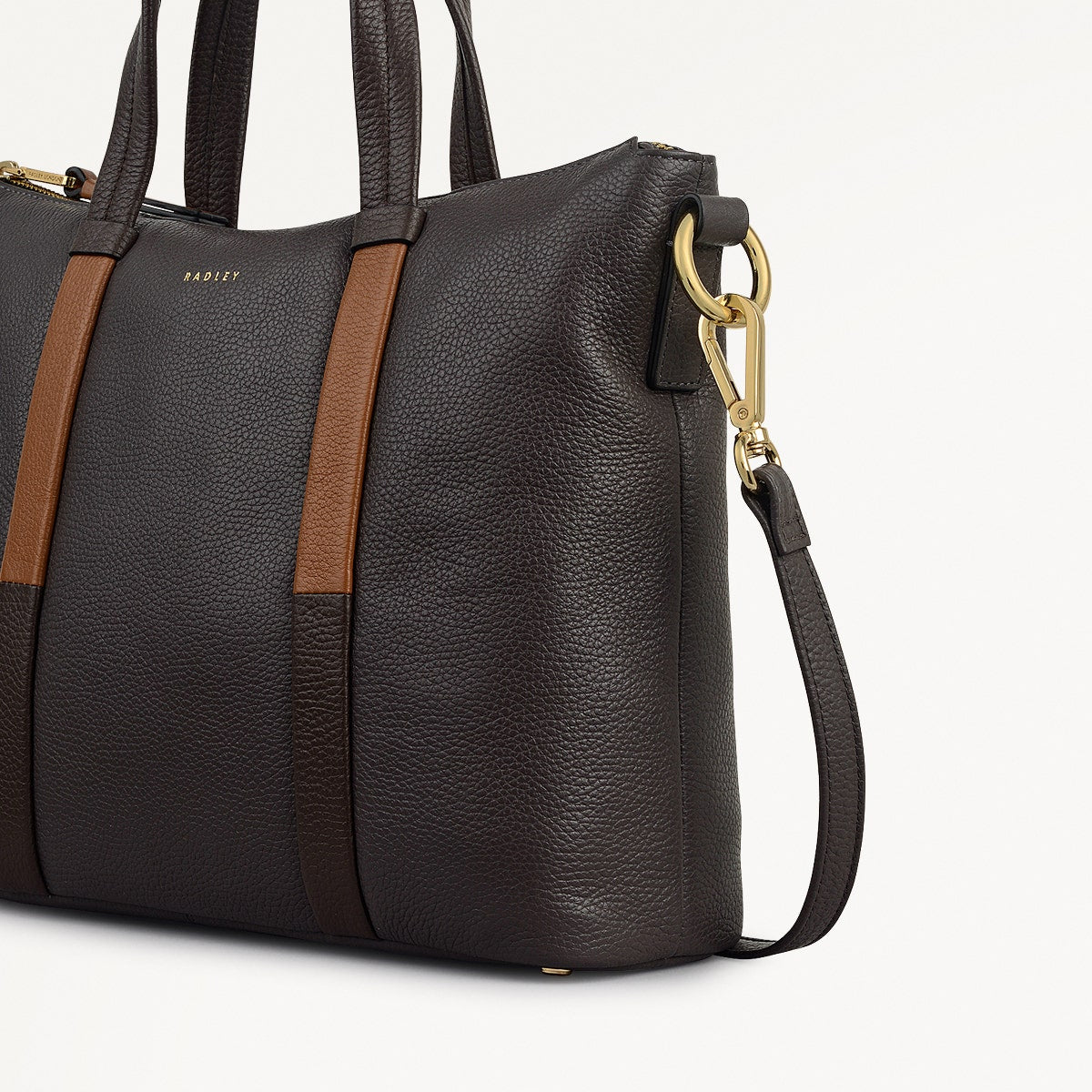 Waterloo Way Medium Ziptop Satchel Bag in Thunder - 111917