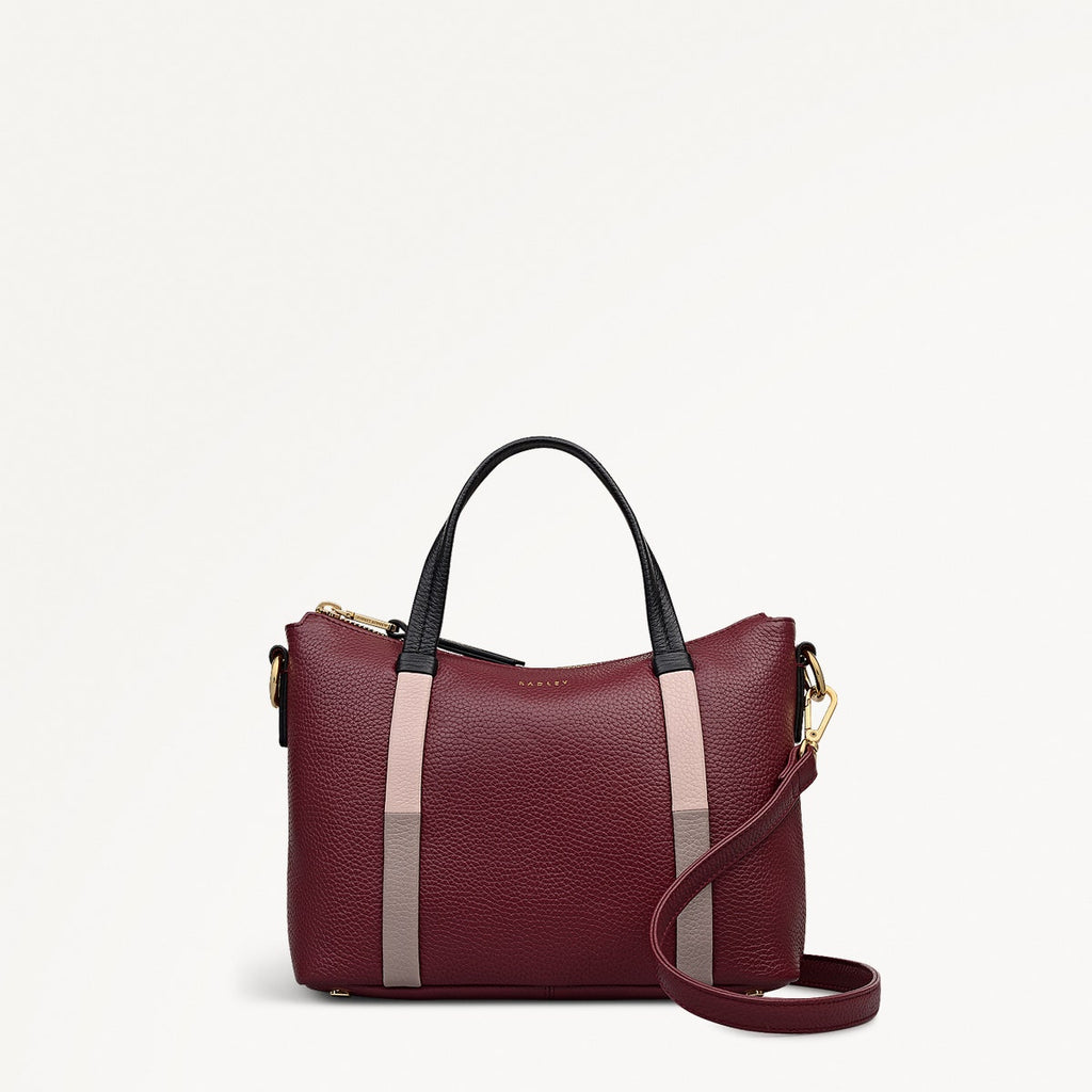 Waterloo Way Small Ziptop Grab Bag in Merlot - 111921