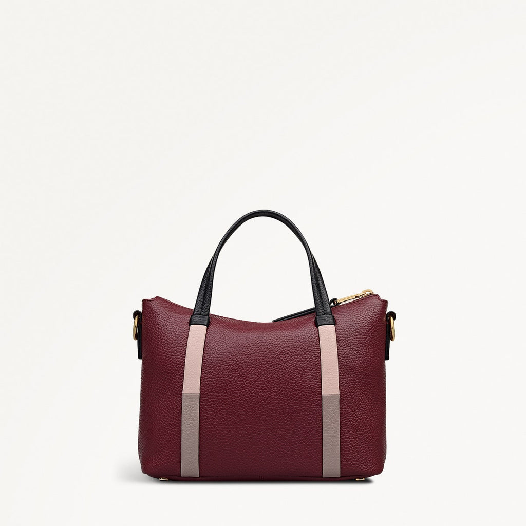 Waterloo Way Small Ziptop Grab Bag in Merlot - 111921