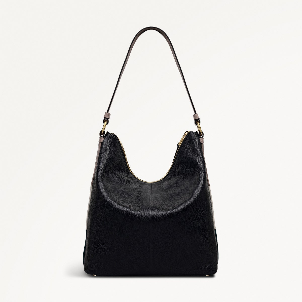 Waterloo Way Medium Ziptop Shoulder Bag in Black - 111925
