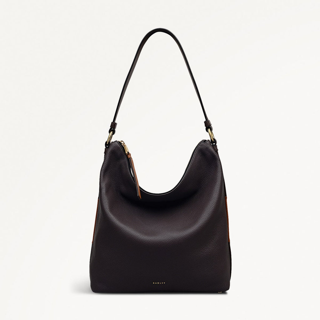 Waterloo Way Medium Ziptop Shoulder Bag in Thunder - 111926